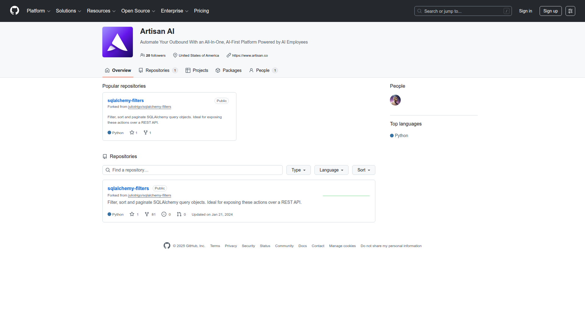 Artisian AI screenshot 1