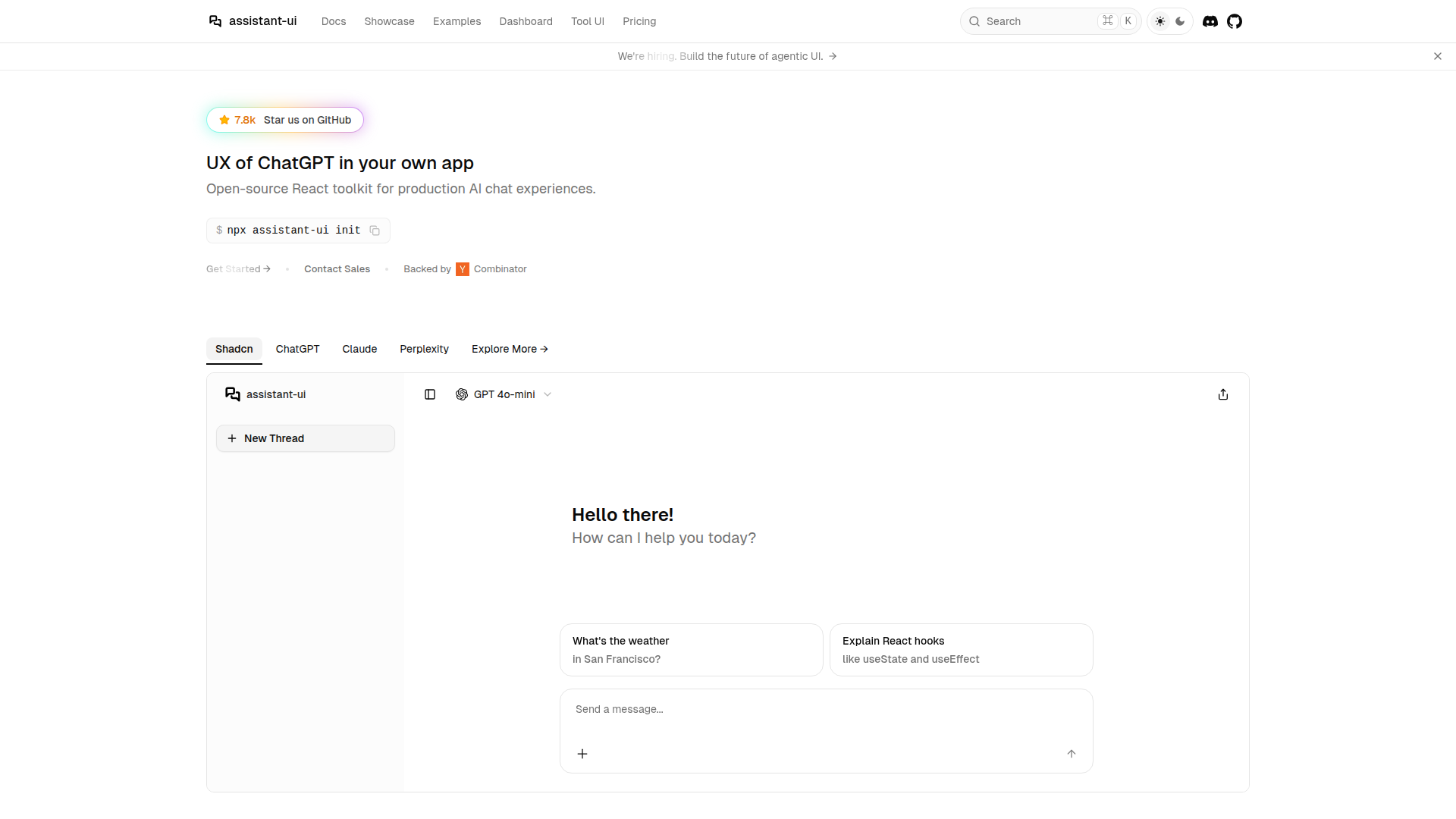 assistant-ui screenshot 1