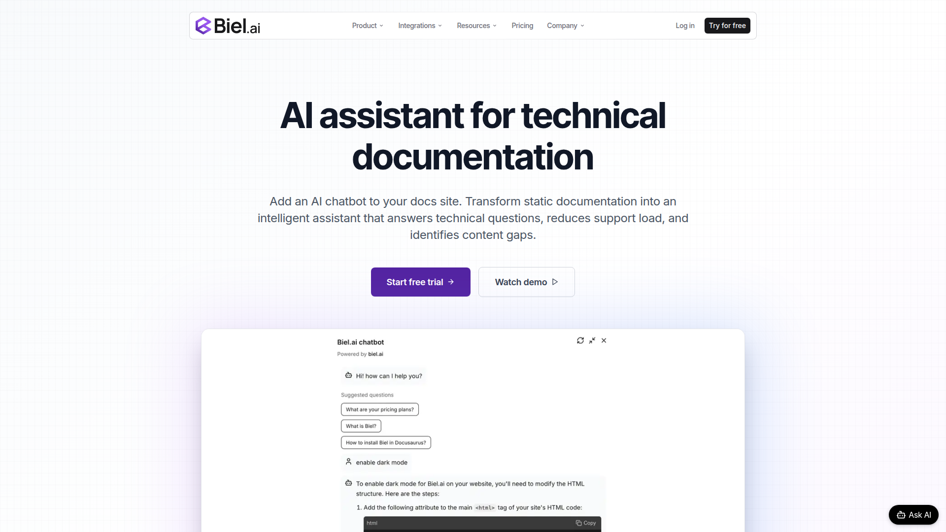 Biel.ai screenshot 1
