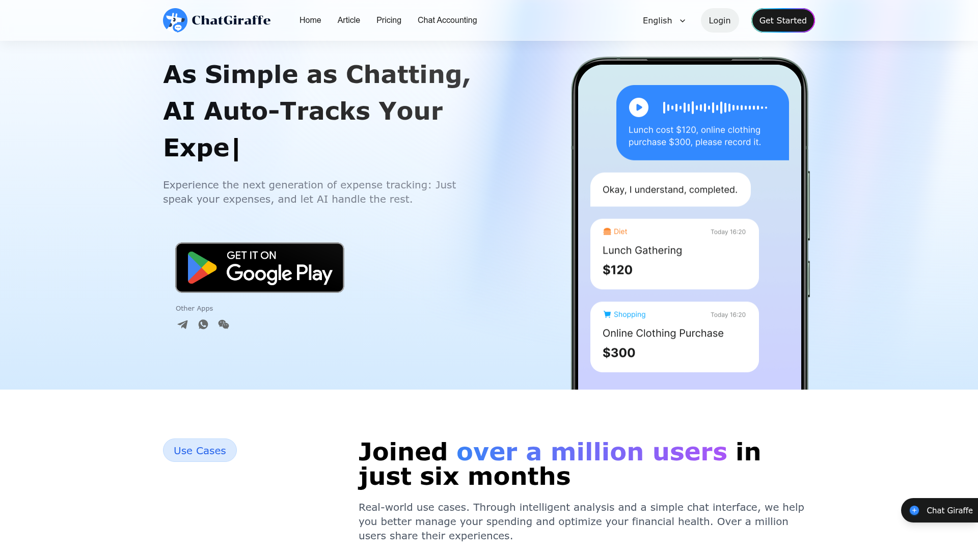 Chatgiraffe screenshot 1