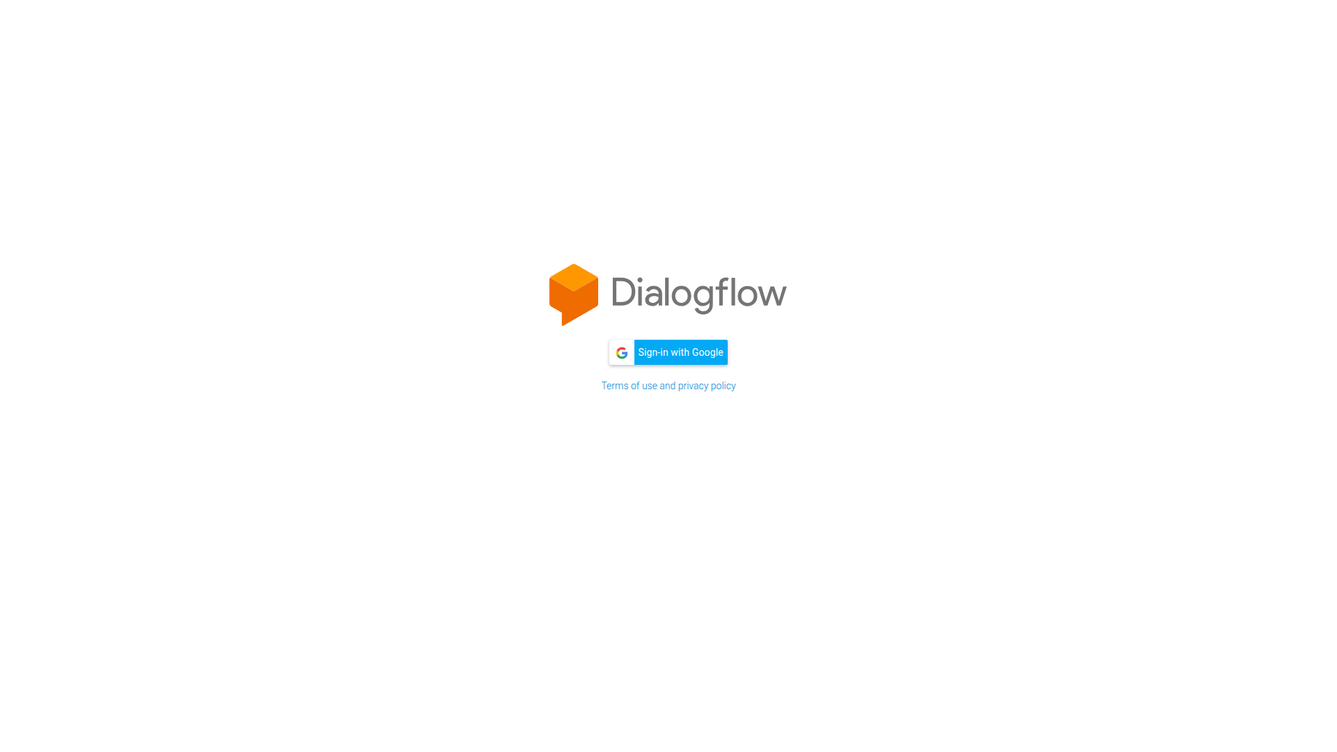 Dialogflow screenshot 1