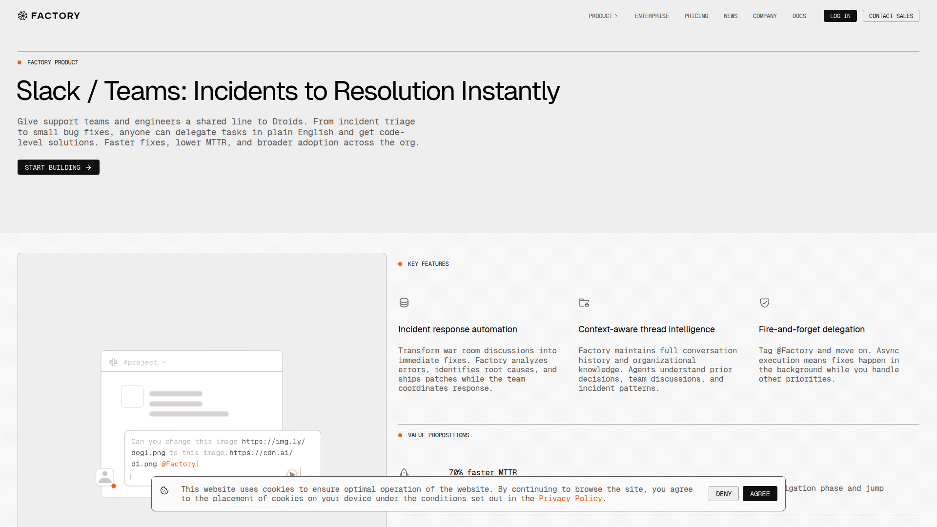 Droid Slack screenshot 1