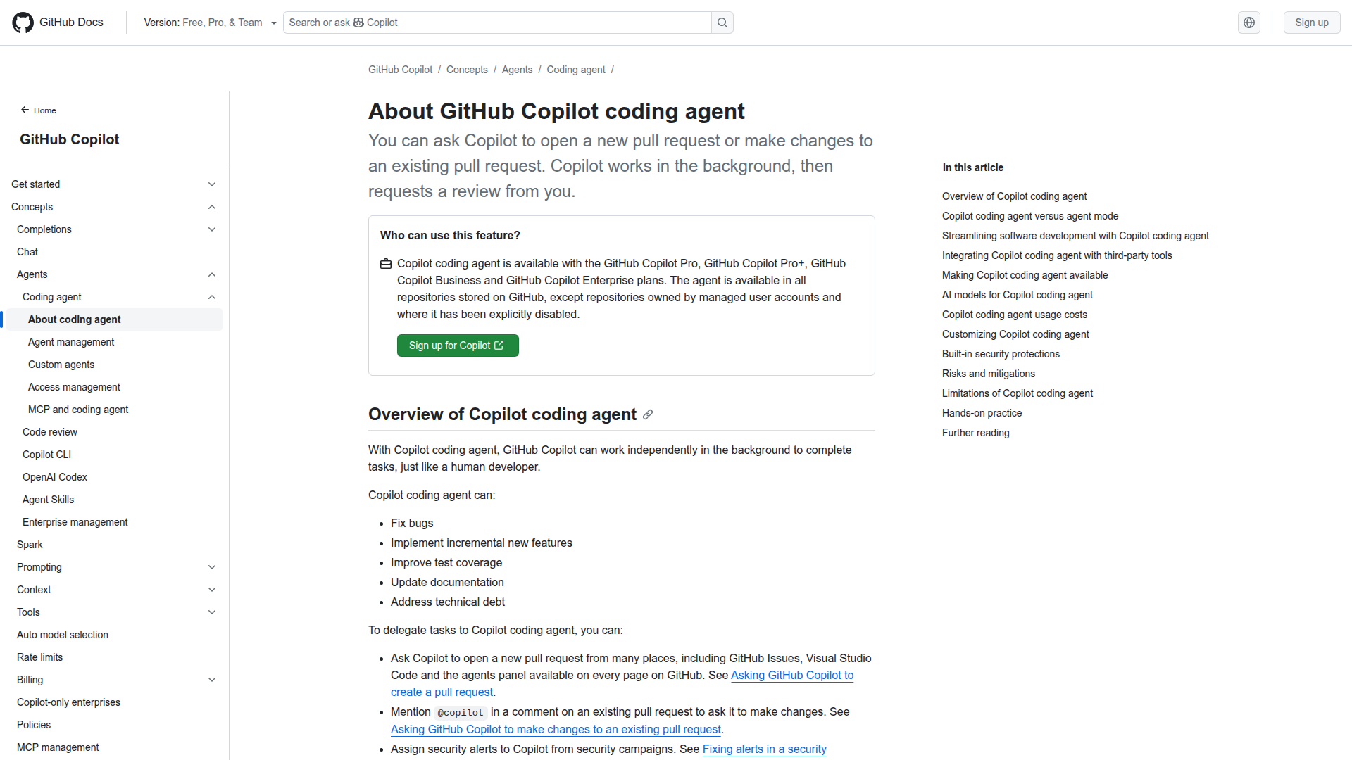 GitHub Copilot Agent Mode screenshot 1