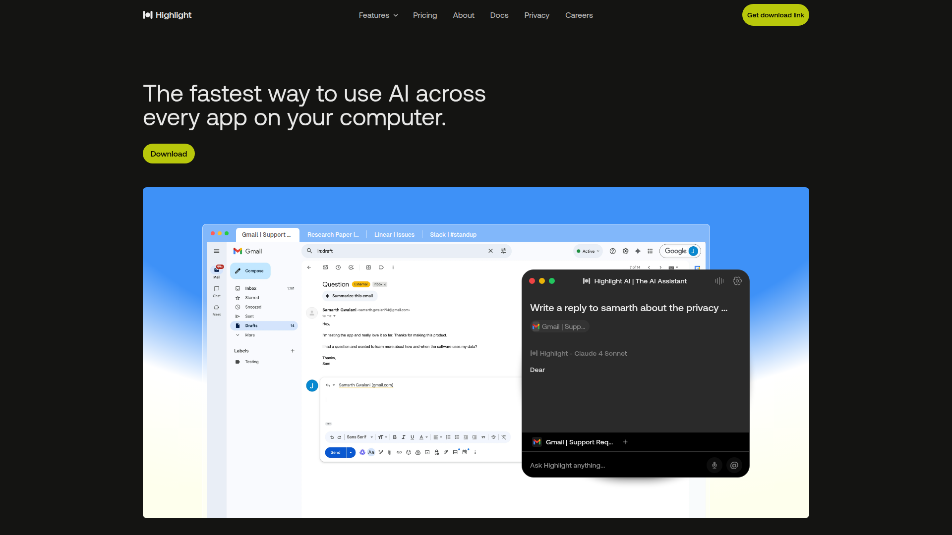 Highlight screenshot 1
