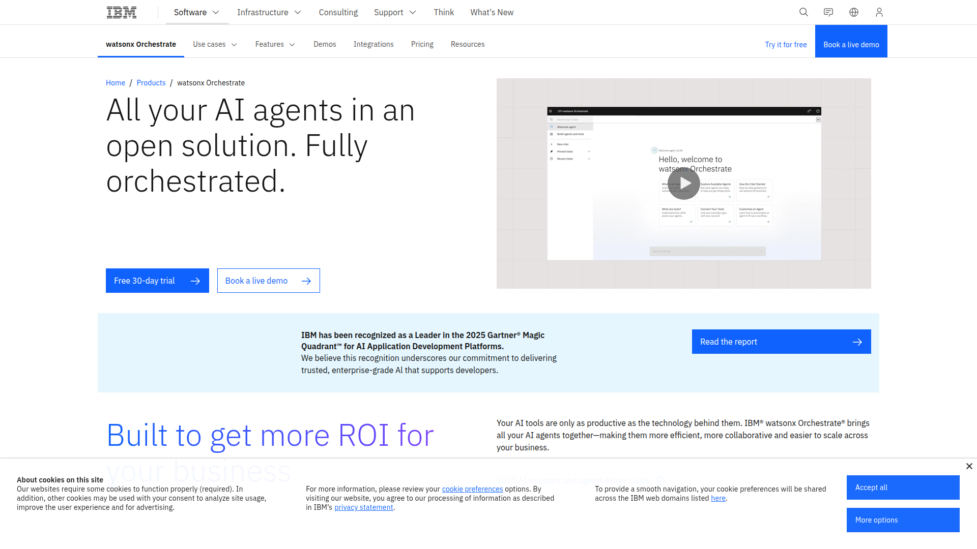 IBM Watsonx Assistant screenshot 1