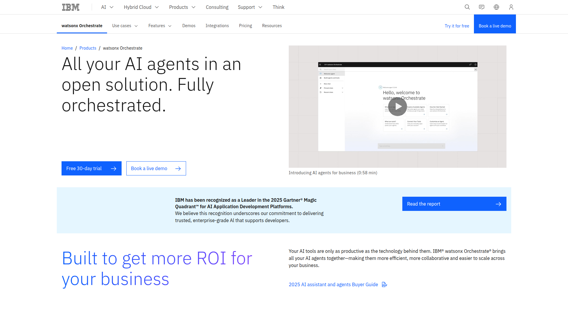 IBM watsonx Orchestrate screenshot 1