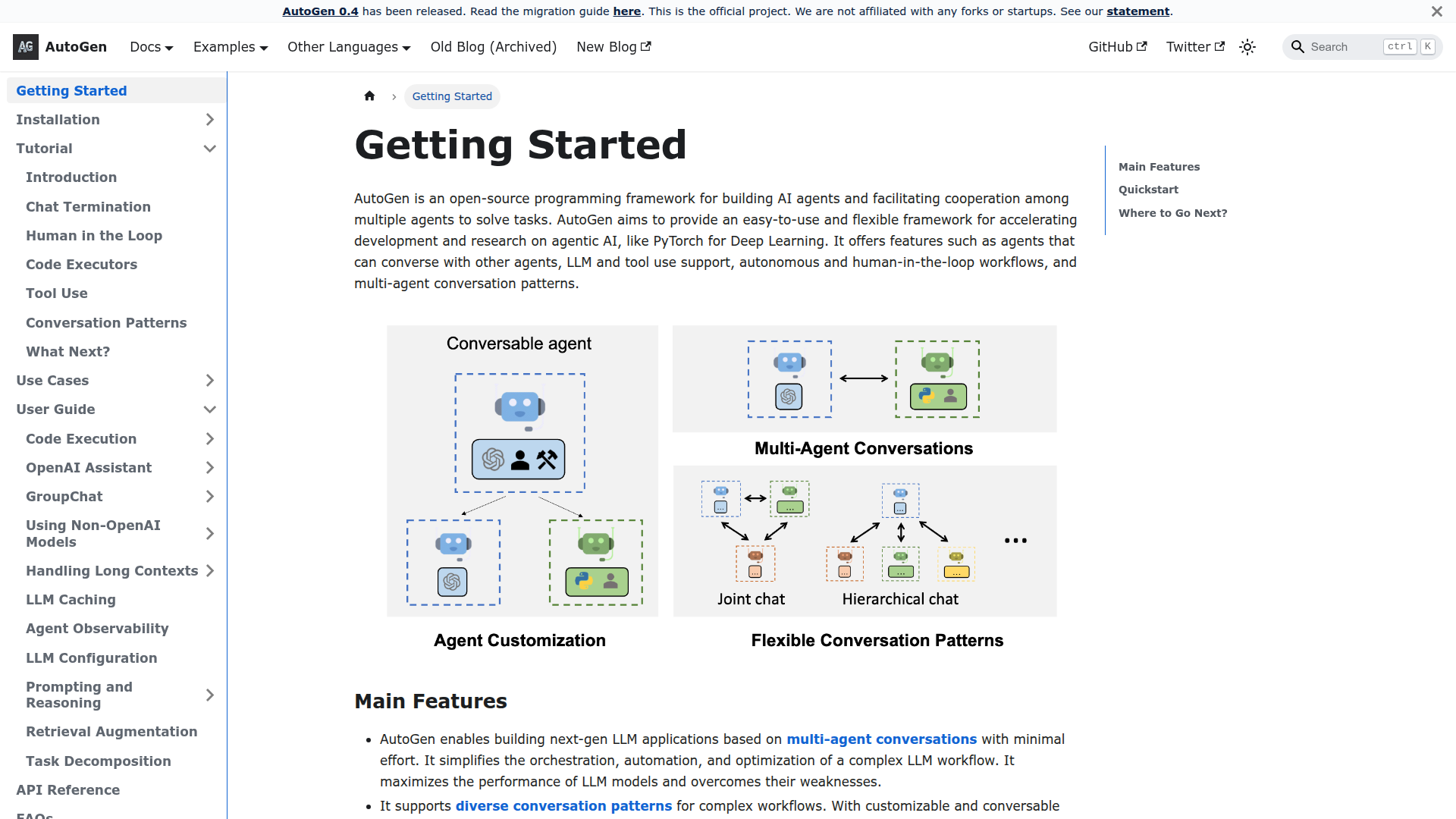 Microsoft AutoGen screenshot 1