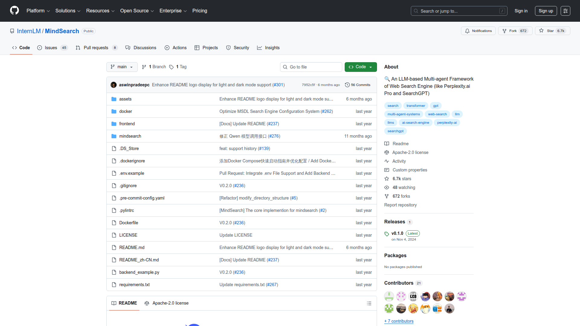 MindSearch screenshot 1