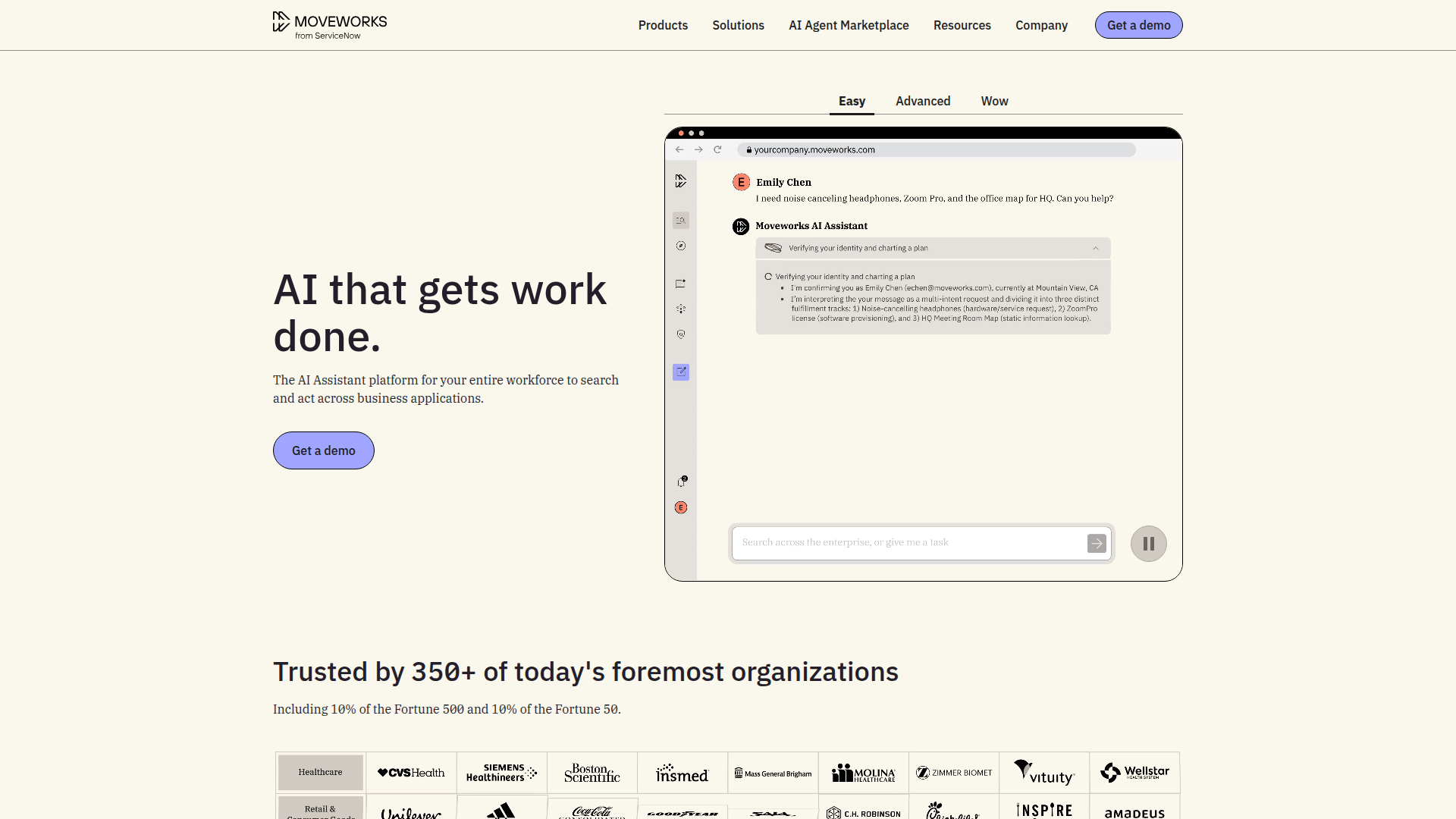 Moveworks screenshot 1