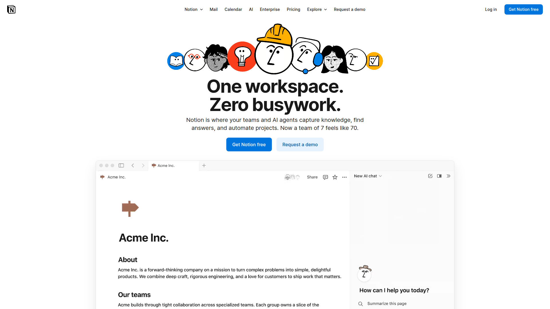 Notion AI screenshot 1