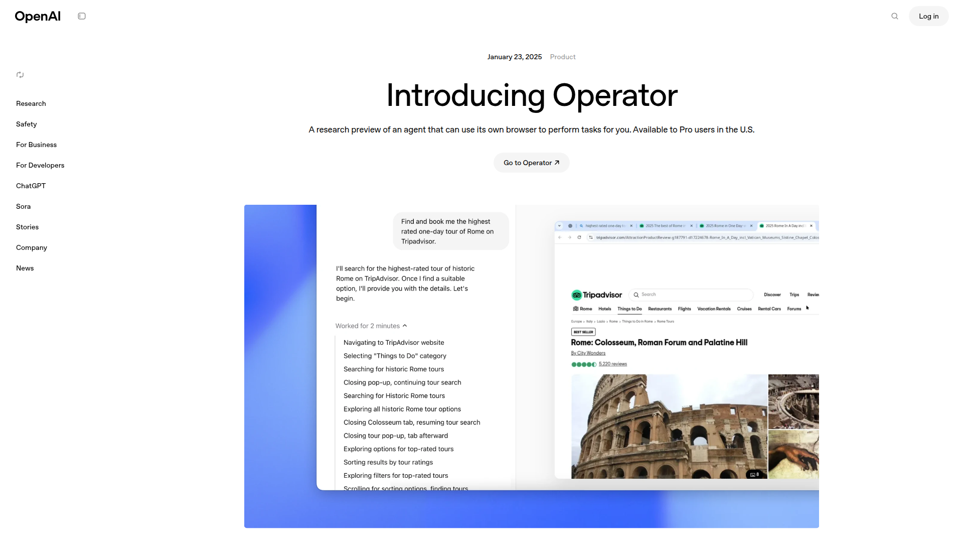 OpenAI's Operator screenshot 1