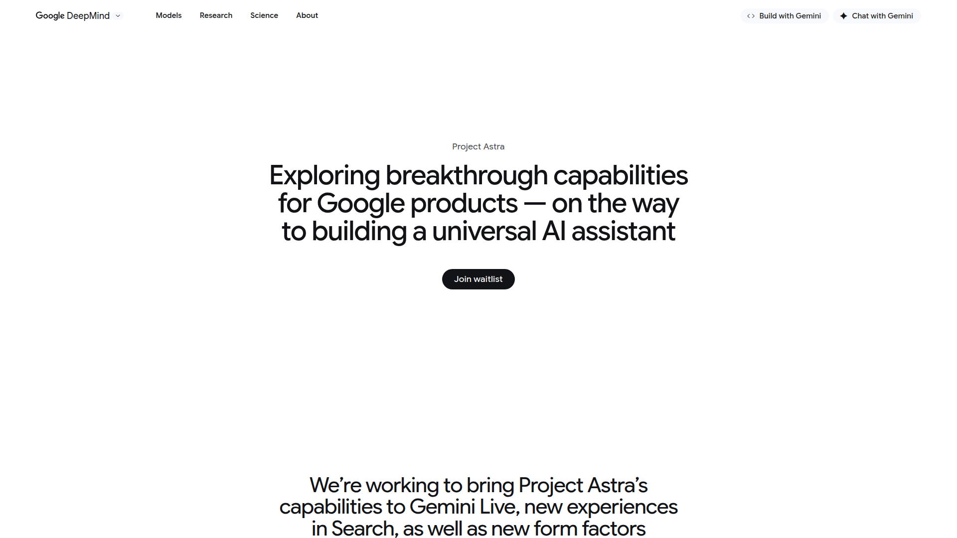 Project Astra screenshot 1