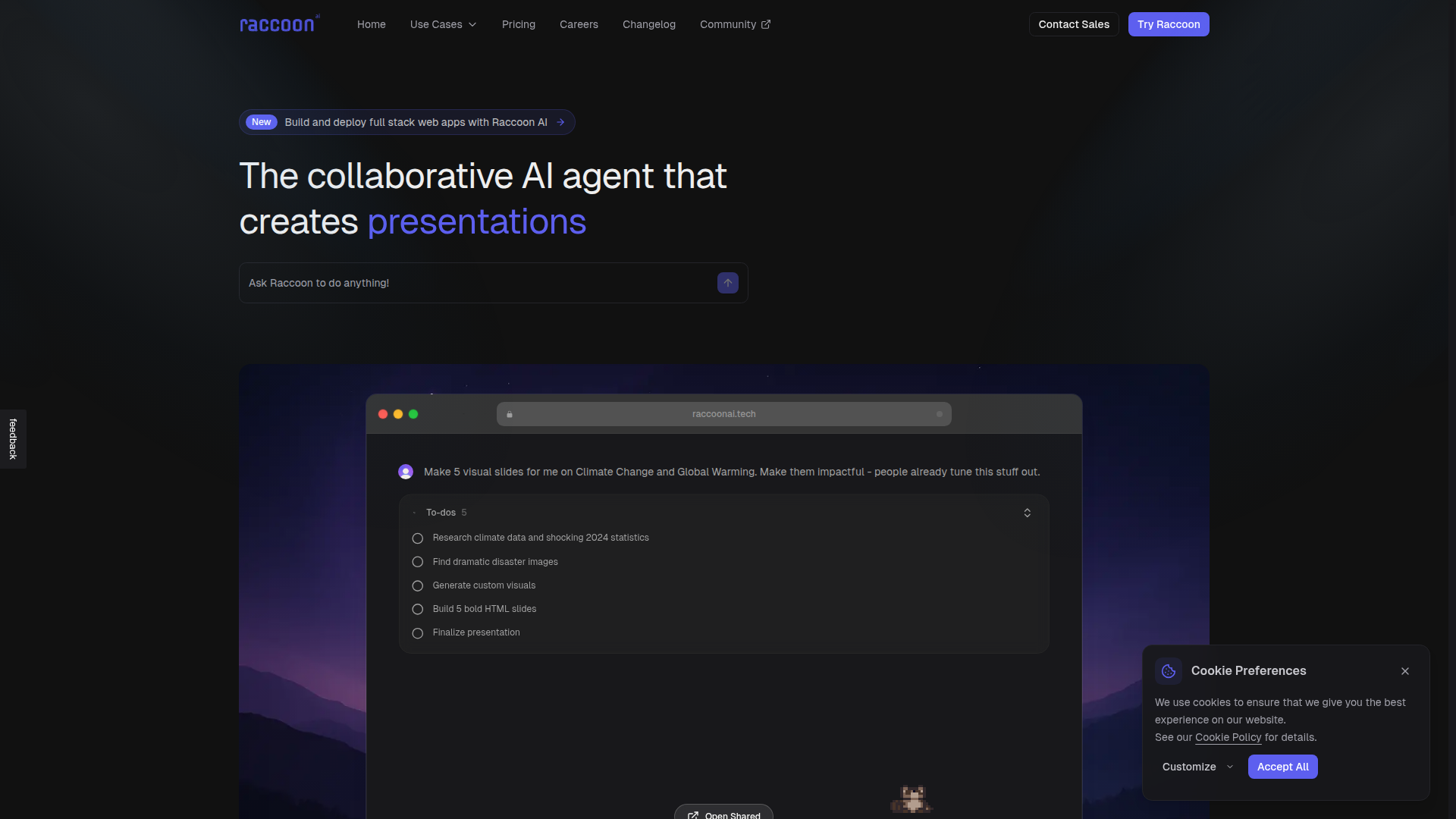 Raccoon AI screenshot 1