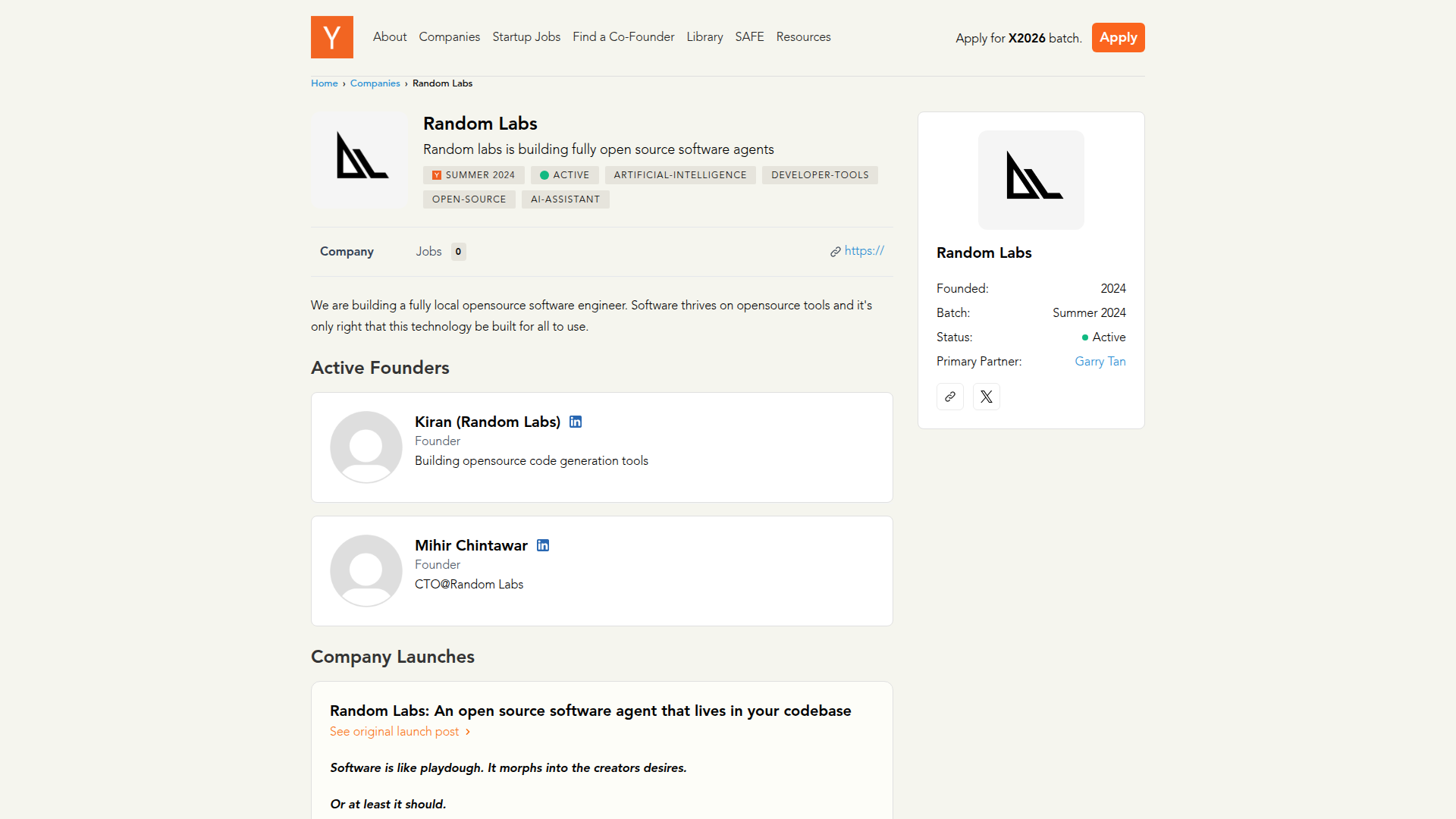 Random Labs screenshot 1