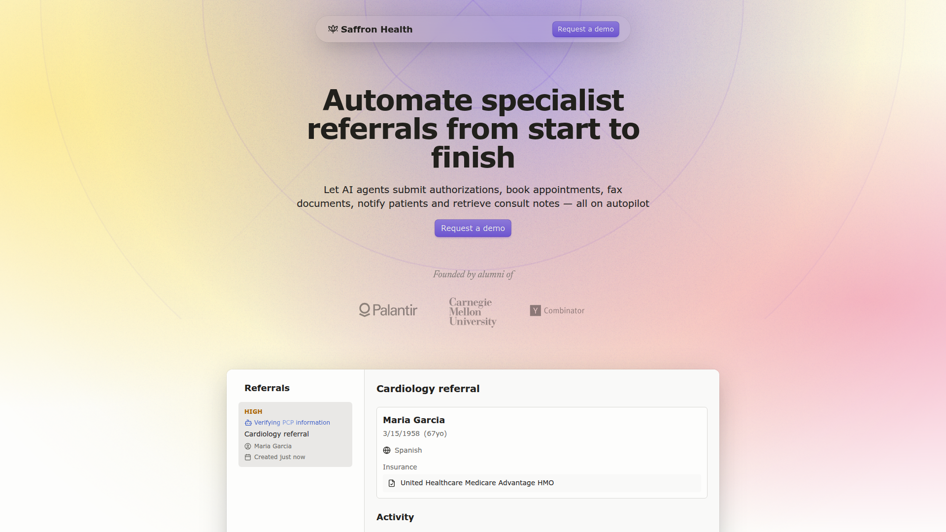 Saffron Health screenshot 1
