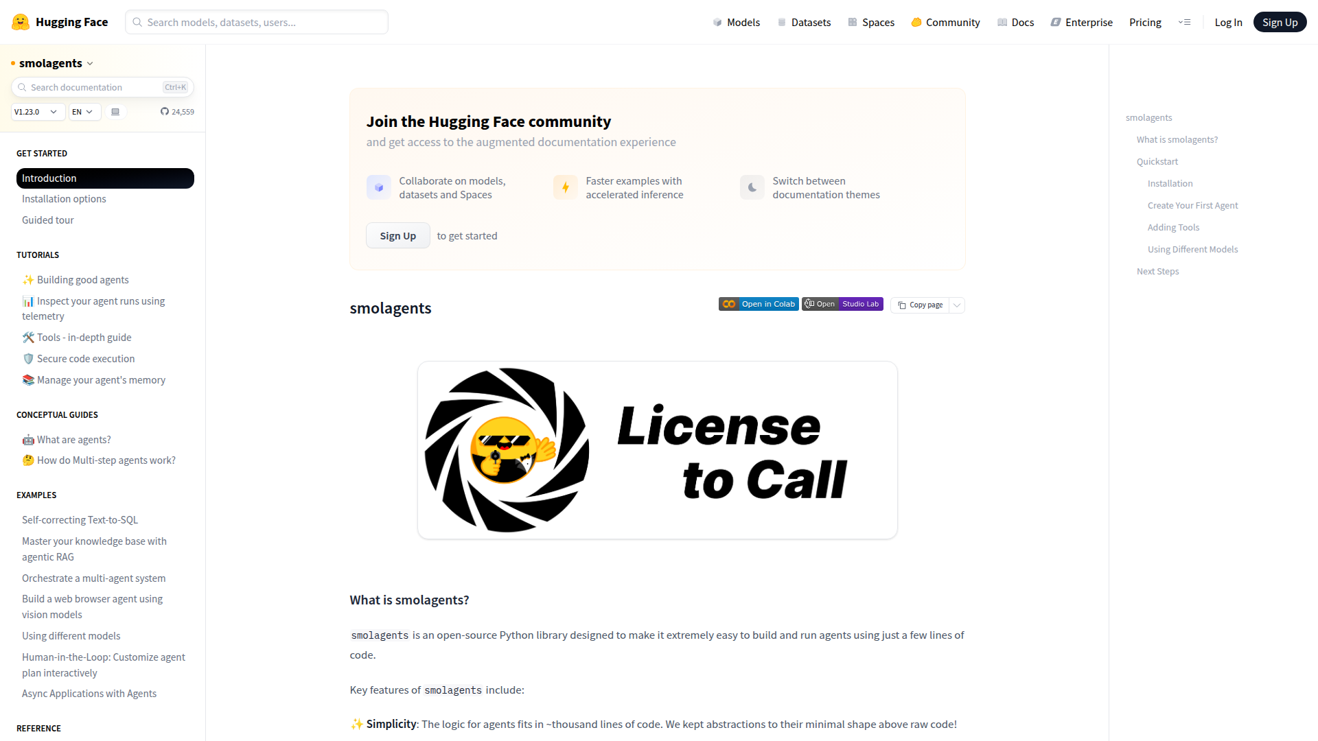 Smolagents screenshot 1