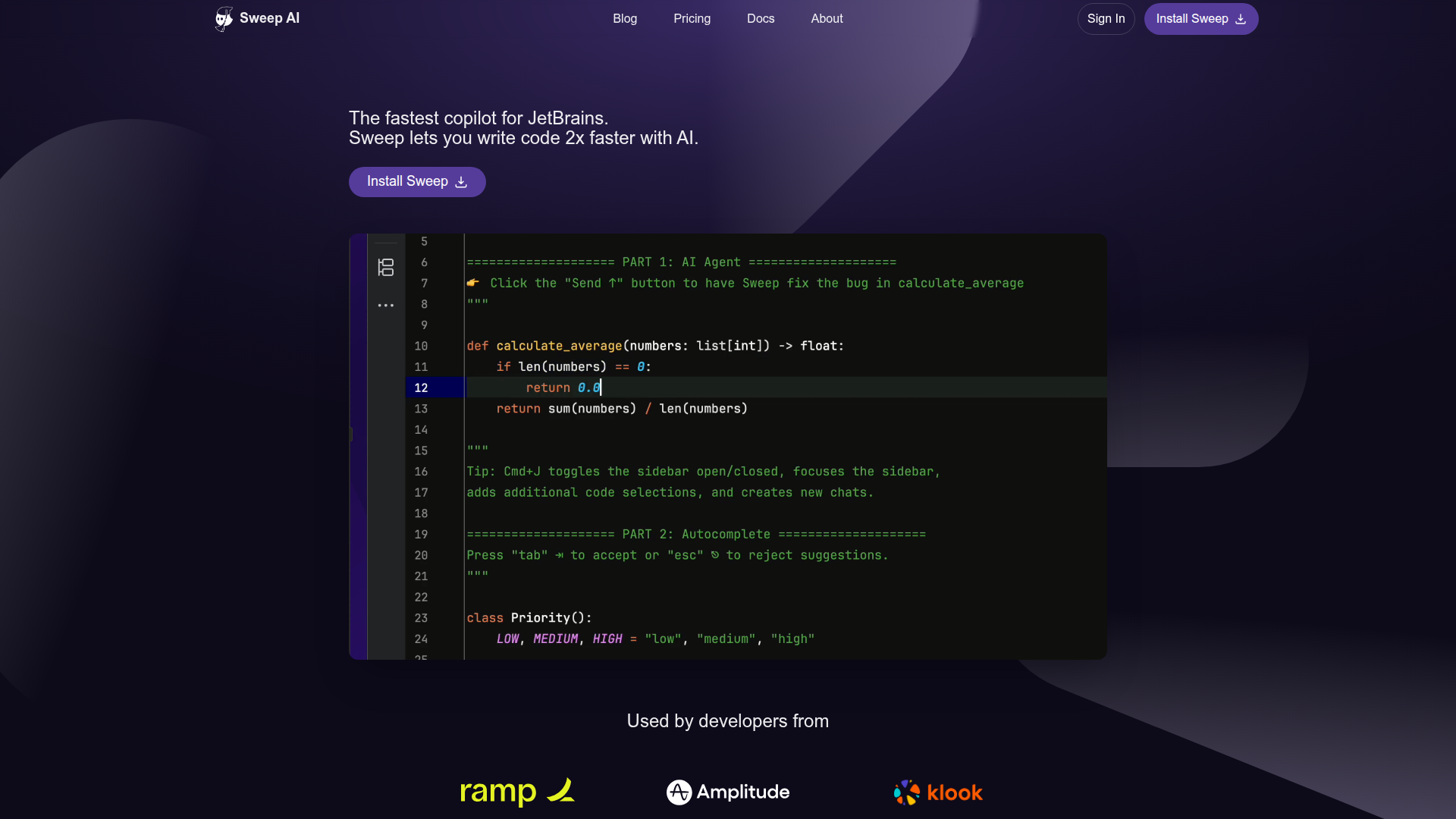 Sweep AI  screenshot 1